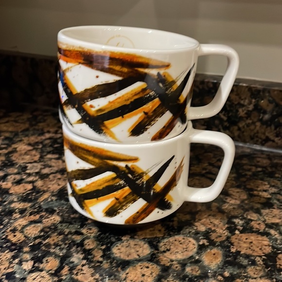 Starbucks 2014 Artisan Series 04/08 Limited Edition 12oz Coffee Mugs (Set of 2) - Picture 2 of 10